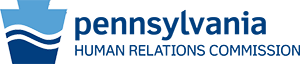 Logo of the Pennsylvania Human Relations Commission featuring a stylized ship and waves in blue tones.