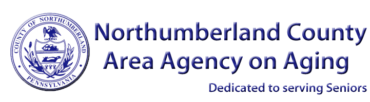 Logo of Northumberland County Area Agency on Aging, emphasizing dedication to serving seniors.