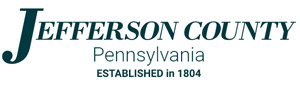 Logo of Jefferson County, Pennsylvania, featuring the county name and 