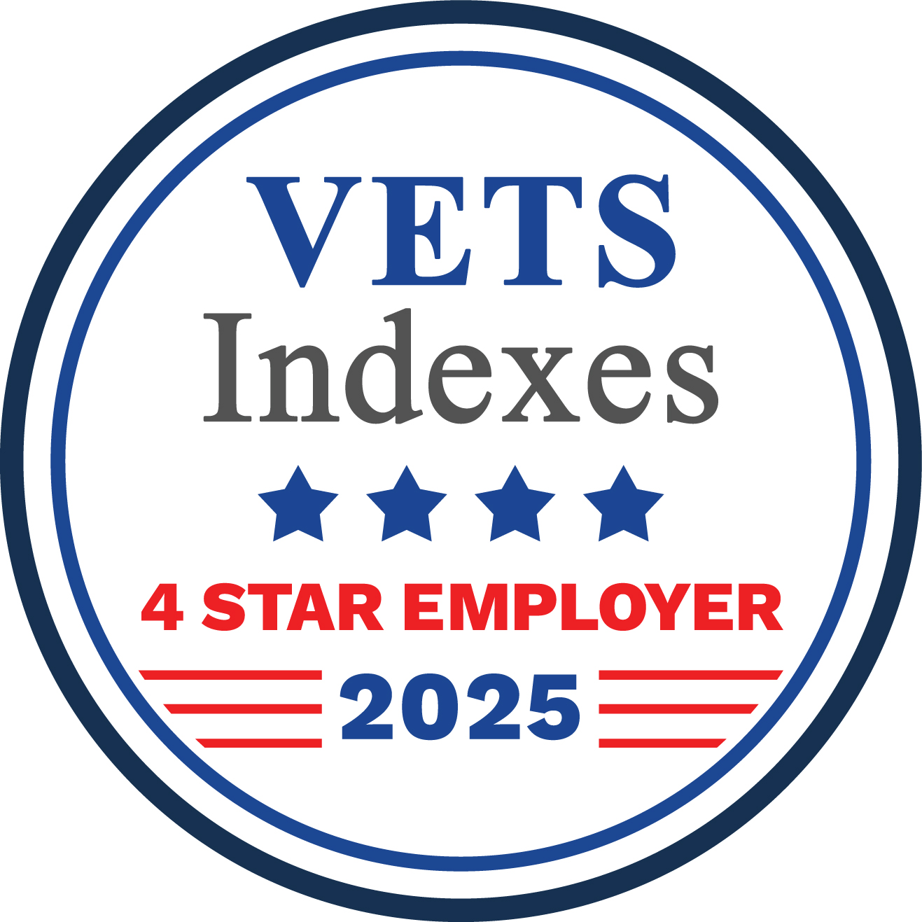 VETS Indexes 4 Star Employer 2025 Symbol and Award