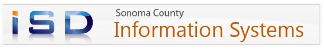 Logo for Sonoma County Information Systems, featuring 